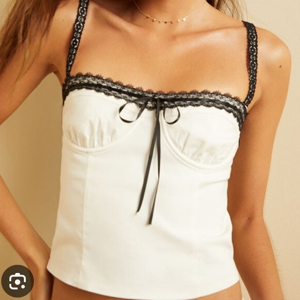 Pacsun NWT Beverly And Beck Femme Trim Corset Top.